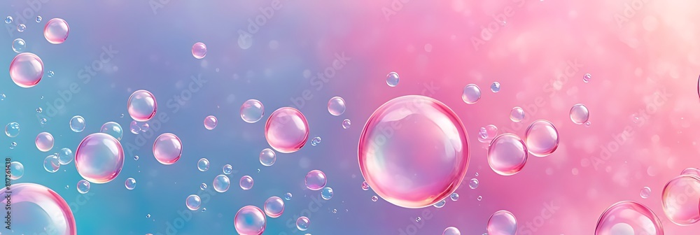 soap bubbles on a pastel background, red pink abstract oil bubbles or face serum background. pink Oil and water bubbles molecule ,pink Bubbles oil or collagen serum for cosmetic product, banner poste soap bubbles on a pastel background, red pink abstract oil bubbles or face serum background. pink Oil and water bubbles molecule ,pink Bubbles oil or collagen serum for cosmetic product, banner poste