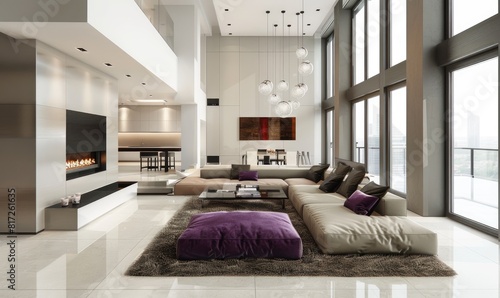 An inviting contemporary li...