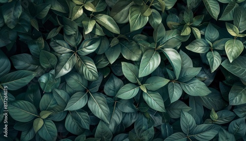 Image of different types of leaves photo