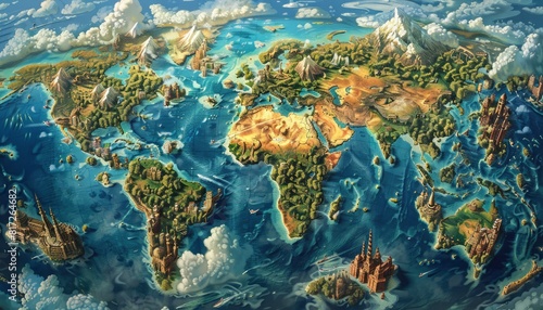 Image of the world map