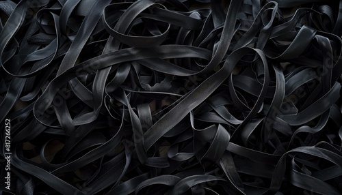 Image of black ribbons in one place © SameGuy13