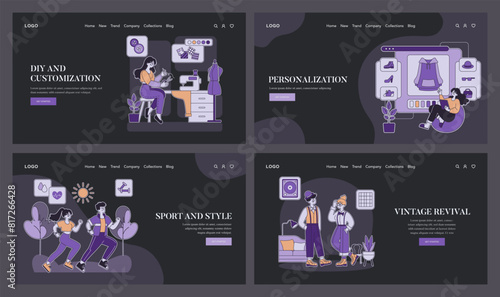 personalization. Flat Vector Illustration