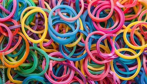 Image of colorful rubber bands
