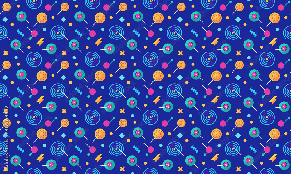 Kinetic Tangible Design Seamless Pattern Wallpaper Background Kinetic Tangible Design Seamless Pattern Wallpaper Background