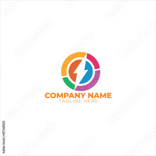 Flash Electric Logo Bolt Energy Company
