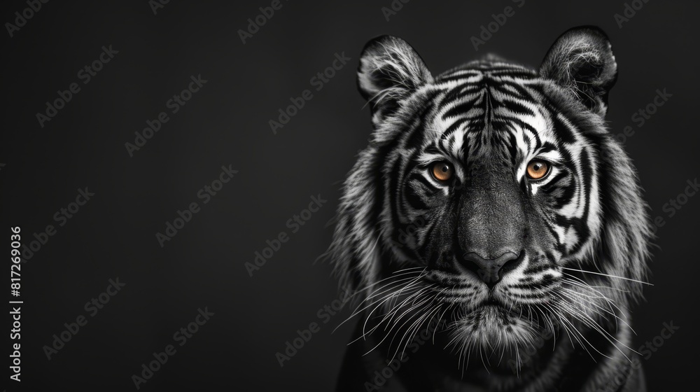 close-up of a tiger's glowing eye close-up of a tiger's glowing eye