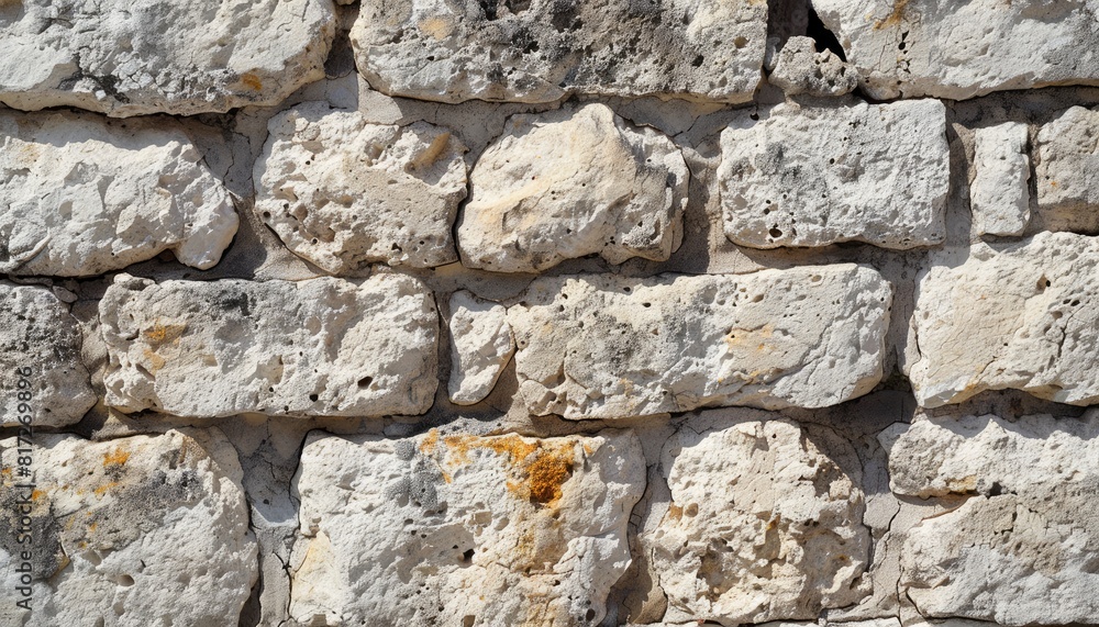 Obraz premium Travertine wall, as seen from an angle