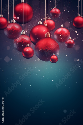 Christmas card template. Happy New year backdrop. Beautiful gift box.