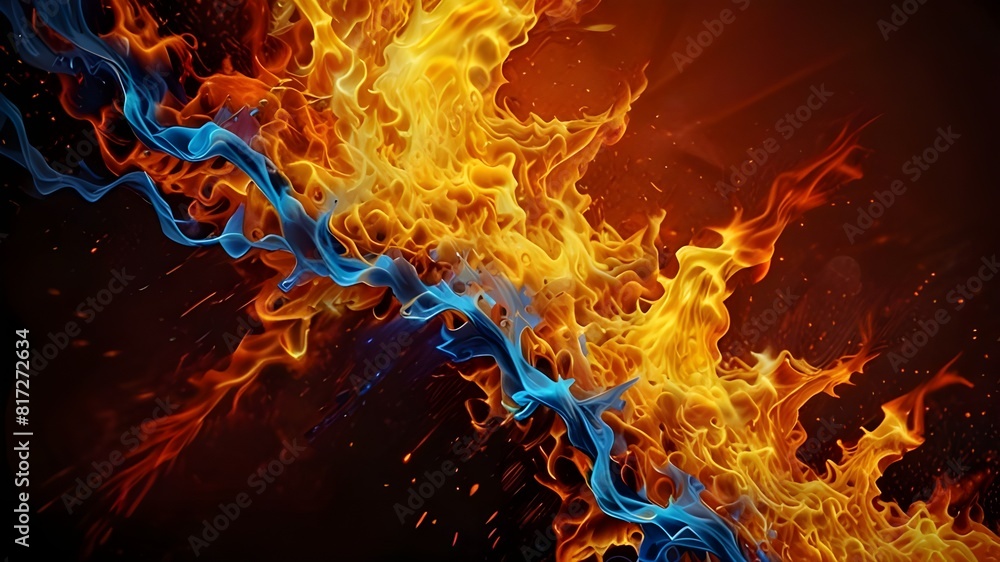 fire and flames