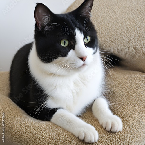 Cat White and Black