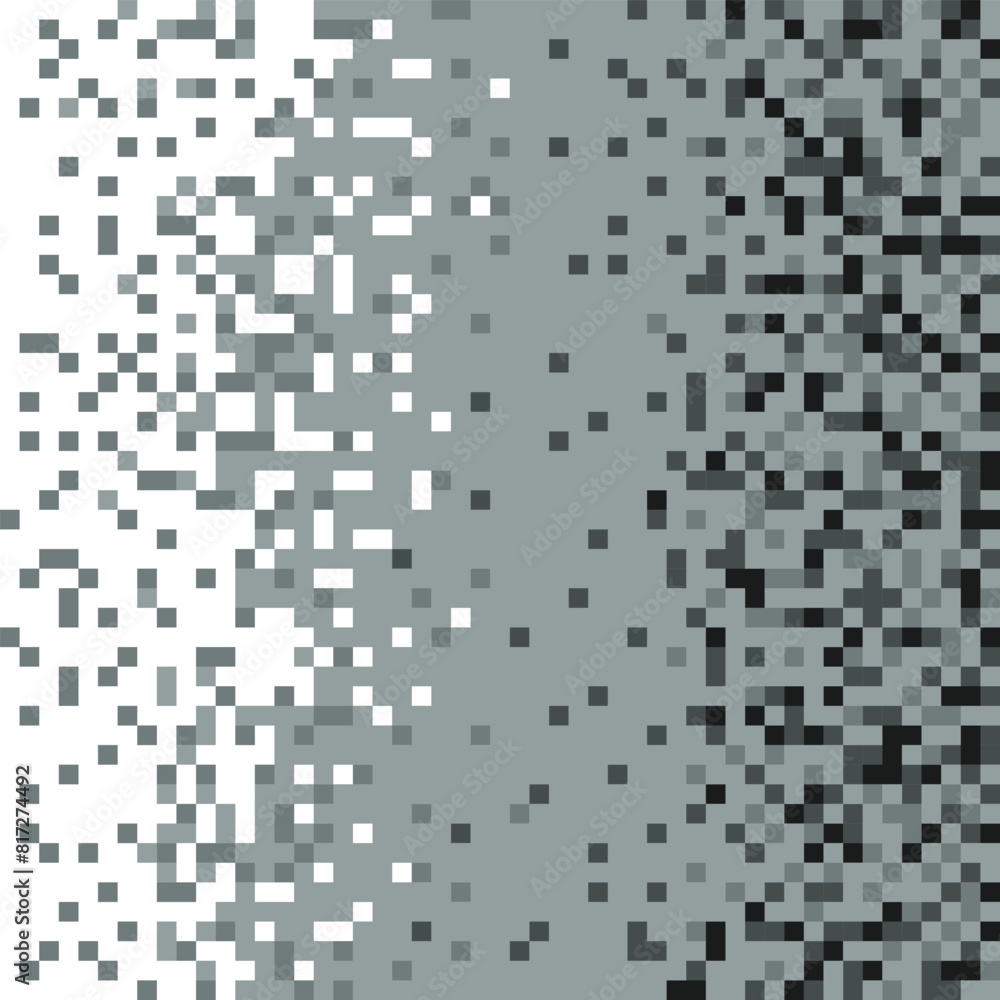 Pixel background in grey tones. Grey pixelated patterns. Halftone abstract mosaic collection. Pixel background in grey tones. Grey pixelated patterns. Halftone abstract mosaic collection.
