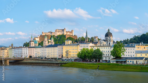 A view of the Hohensalzburg. It is a large medieval fortress in the city of Salzburg, Austria. It sits atop the Festungsberg at an altitude of 506 m  © Nick Brundle