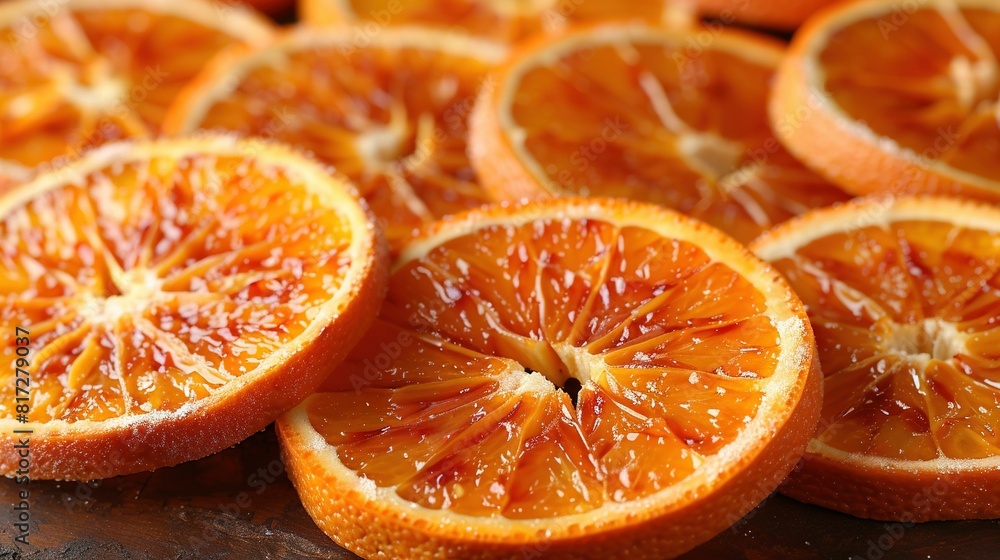 Piled oranges on a wooden table Piled oranges on a wooden table