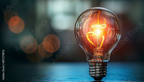 Artistic image of a lighbulb
