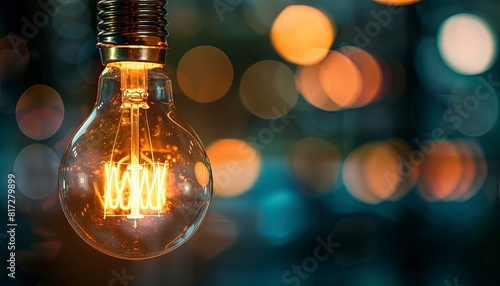 Artistic image of a lighbulb