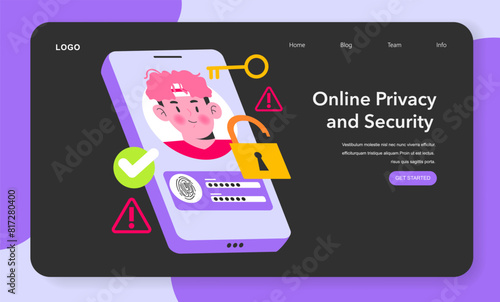 Digital Natives. Flat Vector Illustration