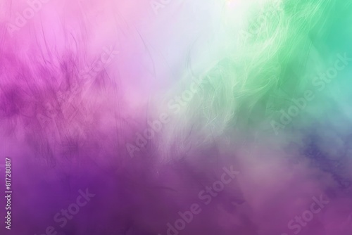 Green Purple Background. Abstract Rainbow Gradient in Teal and Pink Tones