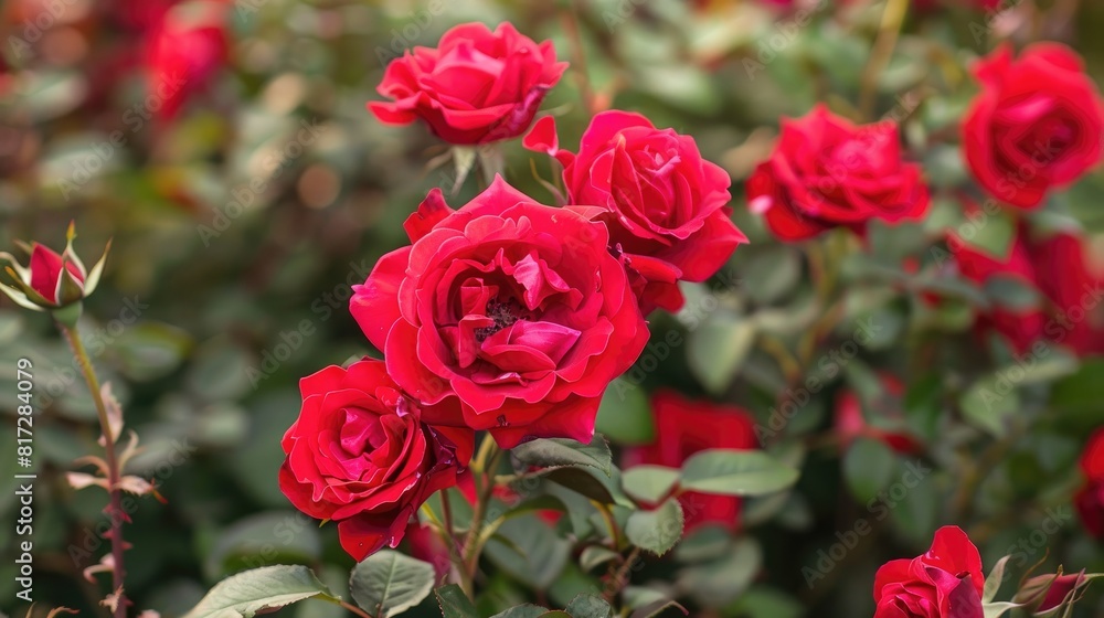 The stunning red roses dazzled with their vibrant beauty The stunning red roses dazzled with their vibrant beauty