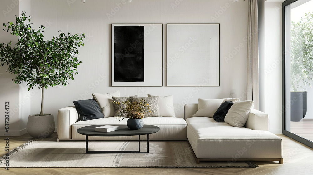 Modern living room interior Modern living room interior