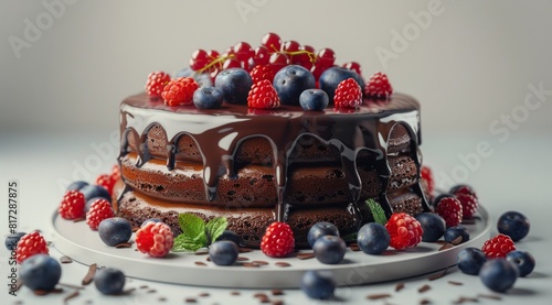 Chocolate Cake With Berries