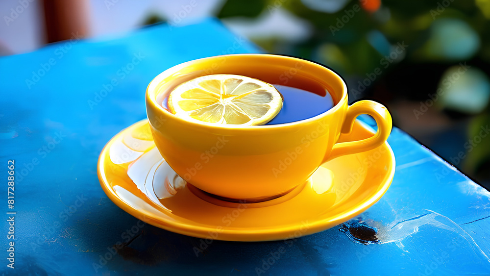 Zesty Elixir - Cup of Tea with Lemon Zesty Elixir - Cup of Tea with Lemon