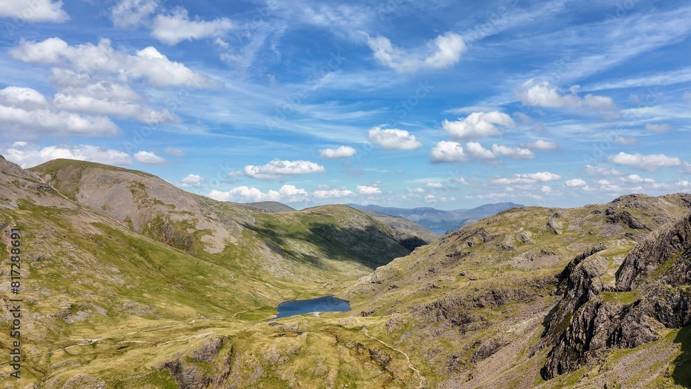 Mountains in the Lake District National Park, England Mountains in the Lake District National Park, England