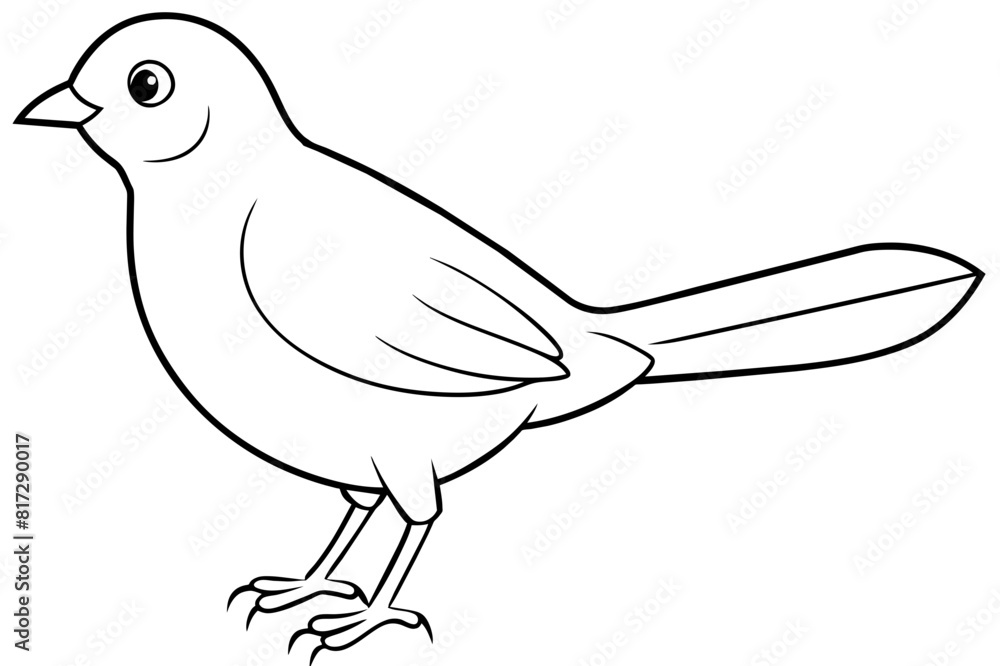 chirpy bird vector silhouette illustration chirpy bird vector silhouette illustration