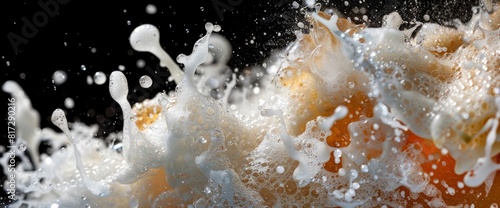 Foamy Beer Bubbles, Bold Textures, Dynamic Motion, International Beer Day Background
