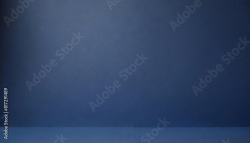 パステルネイビーの部屋。奥行きのある紺色の空間。無地素材。レイアウト。Pastel navy room. A dark blue space with depth. Plain material. layout.