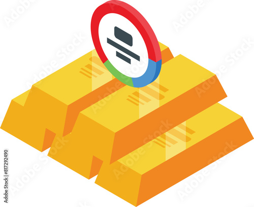 Creative image featuring gold bars with a no entry sign, symbolizing restricted wealth or assets