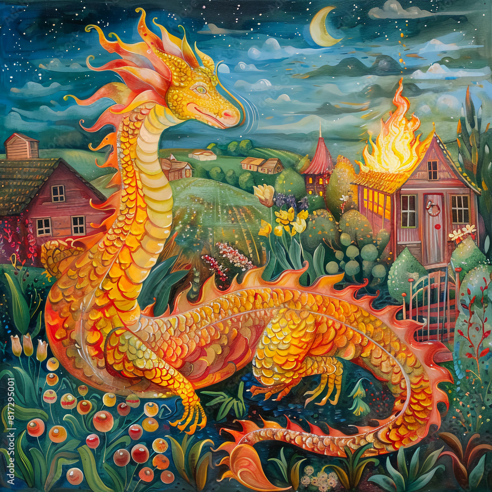 Chinese dragon art Chinese dragon art