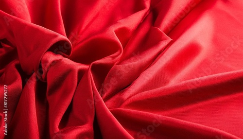 red luxury fabric background with copy space