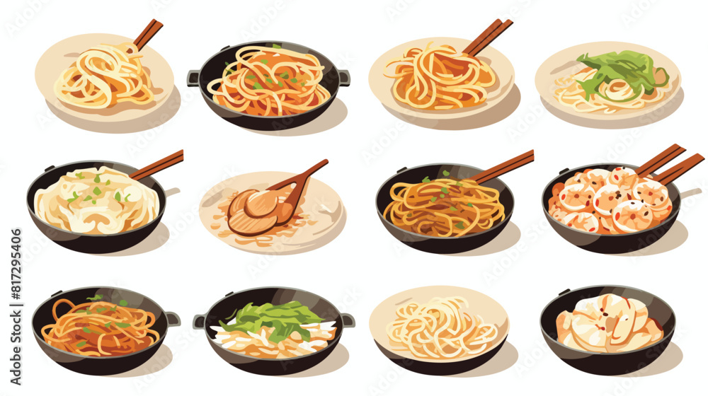 Step by step instant and udon noodle cooking instru