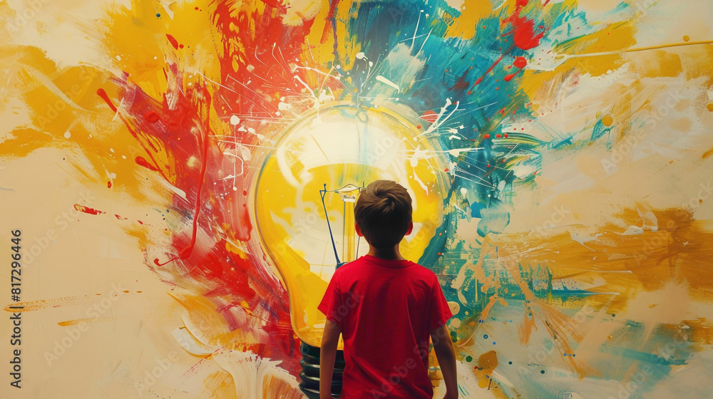 Fototapeta premium Lighting Up Creativity Playtime Innovations 