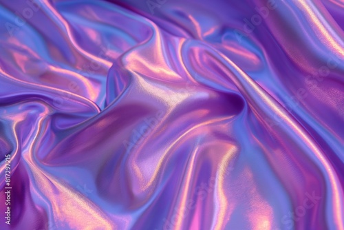 Iridescent Purple and Blue Fabric