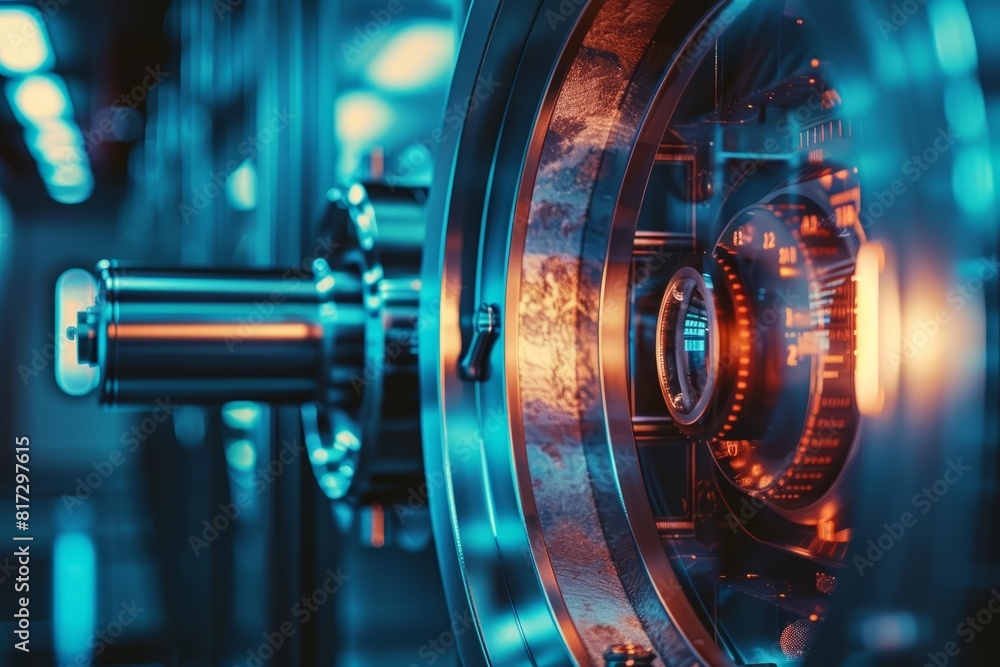 Obraz premium Close up of an intellectual property IP vault