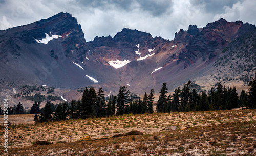 Dramatic Views of Broken Top from the Broken Top Trail, Three Sisters Wilderness, Oregon