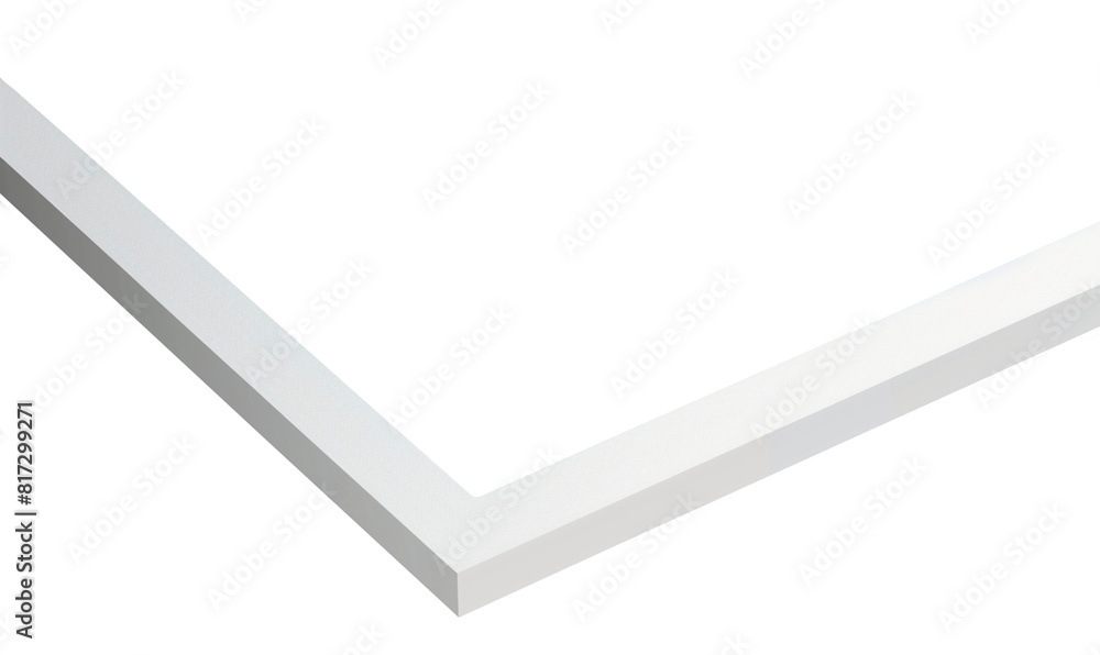 White Picture Frame Corner on Transparent Background
White Picture Frame Corner on Transparent Background