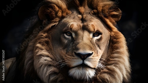 portrait of a lion