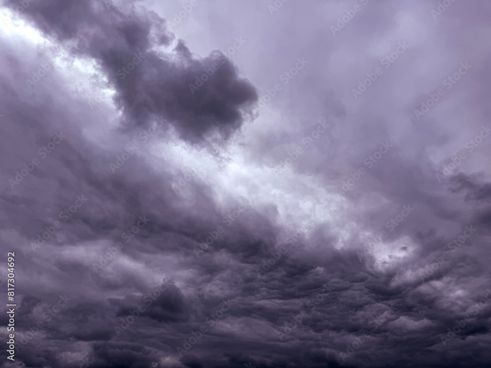 Moody sky with stormy thunderstorm clouds Moody sky with stormy thunderstorm clouds