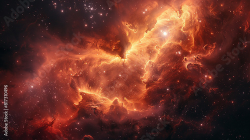 Mystical Photo of a Nebula's Enigmatic Beauty Capturing the Mysteries and Wonders of Deep Space in Stunning Detail