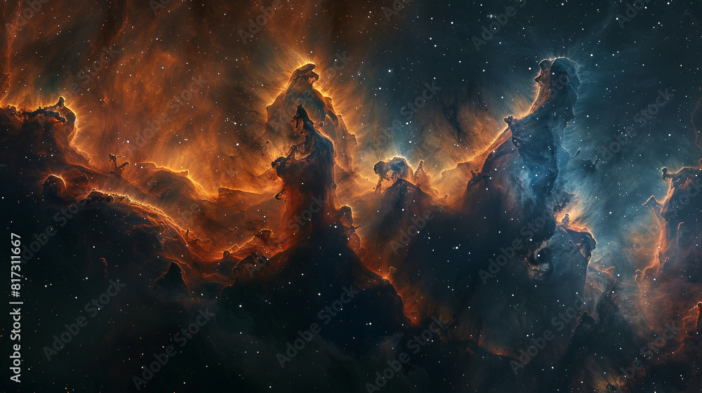 Mystical Photo of a Nebula's Enigmatic Beauty Capturing the Mysteries and Wonders of Deep Space in Stunning Detail Mystical Photo of a Nebula's Enigmatic Beauty Capturing the Mysteries and Wonders of Deep Space in Stunning Detail