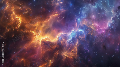 Mystical Photo of a Nebula s Enigmatic Beauty Capturing the Mysteries and Wonders of Deep Space in Stunning Detail