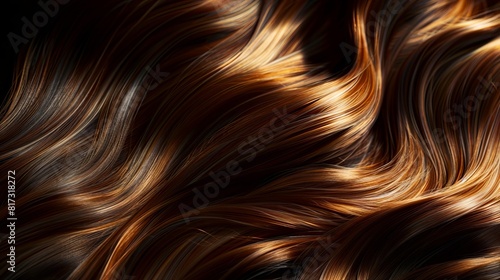A close up of a brown hair.
