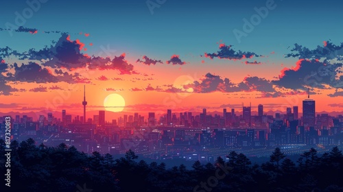 In Seoul  South Korea  the summer skyline is dominated by Seoul Tower  Seoul Tower in the background