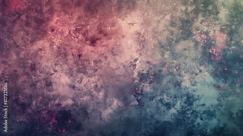 Abstract grunge background with colorful fluid stains