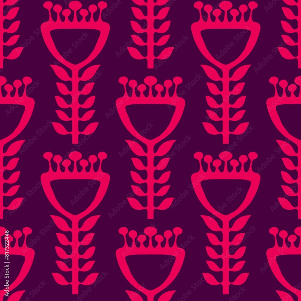 Simple floral seamless pattern with flowers for fabrics and cards and linens Simple floral seamless pattern with flowers for fabrics and cards and linens