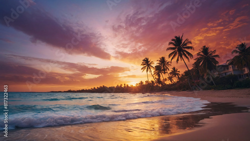 Sunset Serenity: A Tranquil Beachscape