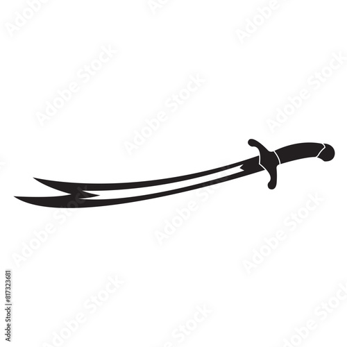 zulfikar sword icon vector illustration design template