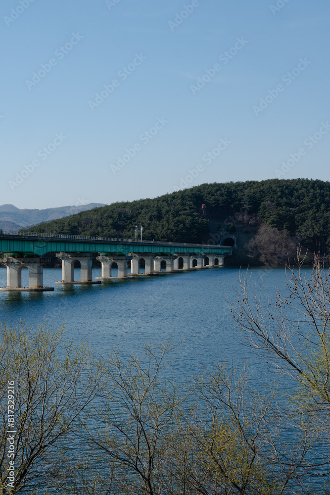 Scenic View of Bridge Over Calm River Scenic View of Bridge Over Calm River